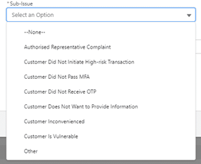 Complaints Dropdown.png
